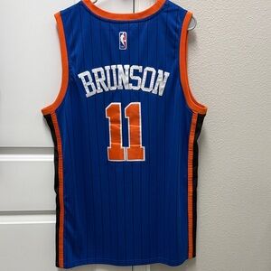 Nike Blue and Orange New York Knicks Jersey